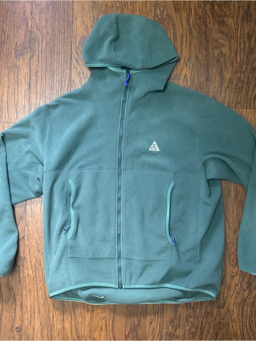 Nike ACG Wolf Tree Full-Zip Polartec Fleece Hoodie Mens large